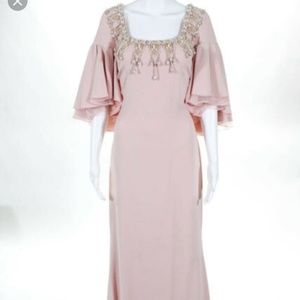 Badgley Mischka Rosette Gown